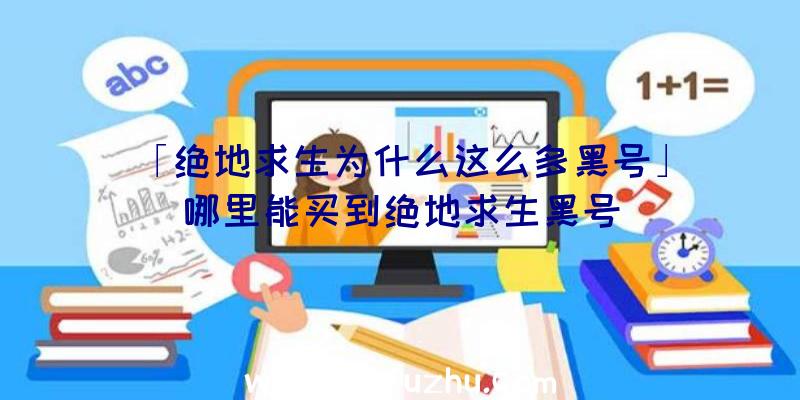 「绝地求生为什么这么多黑号」|哪里能买到绝地求生黑号